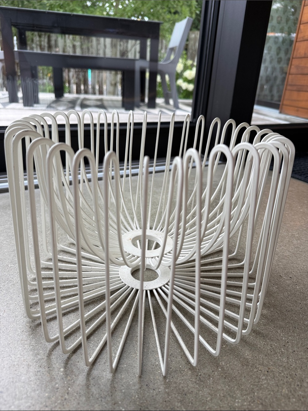 Vintage Ikea Trådig Fruit Basket – Ehlen Johansson White Wire Bowl 1990s Rare